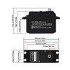 180KG Metal Brushless Digital Servo Waterproof IP67 for 1/5 Redcat