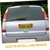 Parliky 5pcs Driver Magnetic Reflective Decals High Visibility Car Bumper
