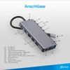 XLayer USB 3.0 Typ-C Hub 7-in-1 Grey