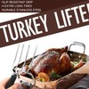 Turkey Lifter Forks Set of 2 Stainless Steel Turkey Lifters