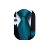 DiBanGu Extra Long Solid Dark Teal Tie for Men Big