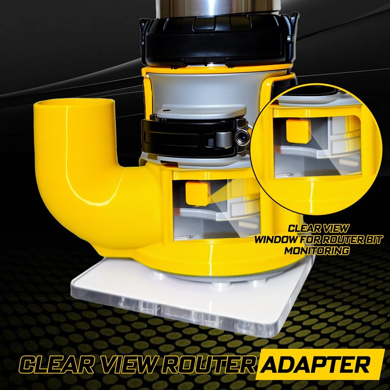 Trim Router Hose Adapter Compatible with Dewalt DCW600, Accessories for