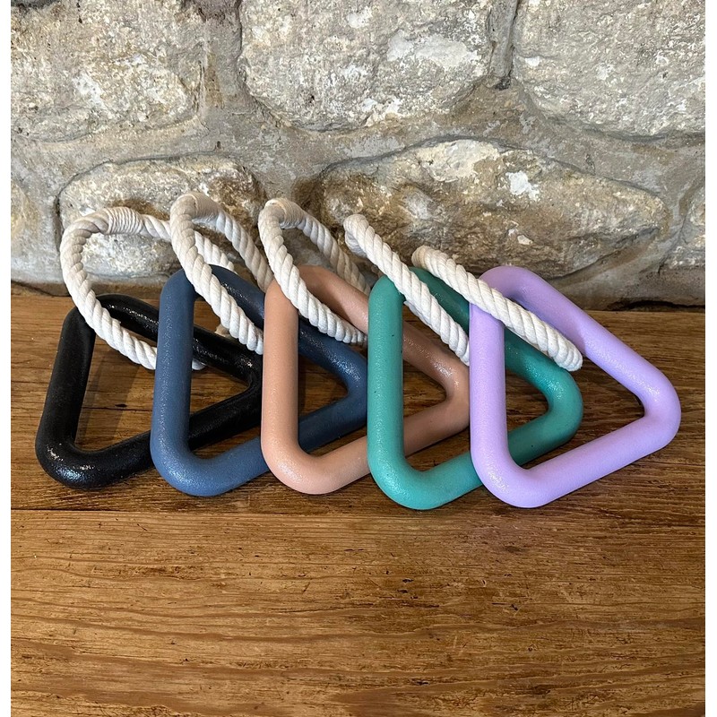 Triangle Dog Chew Tug Toy (Brown)