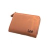 Lee 0520372 Men's Women's Wallet Coin Purse L-Shaped Zipper, Brown