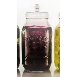 Kilner 1 Litre Food Fermentation Jar with Sterilock® Airlock Releasing CO2 Whilst preventing Bacteria from Getting in.