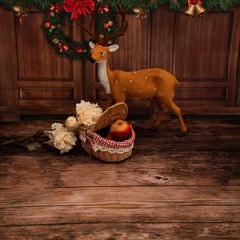 Kate Photography Floor Mats Brown Wood Floor Backdrop for Photography Newborn Photography Drops Rubber Mat for Photo Studio 5x4ft