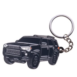 zuxiaoyaya for 4Runner Keychain Accessories,for 4 Runner Key Chain Key fob Cover - 3rd 4th 5th gen mods for TRD Car Accessories(Black)