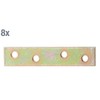 Connecting Plate Narrow Large Pack Yellow-Galvanised 80 x 15 mm