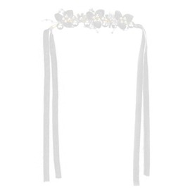 Heclia Pearl Wedding & Communion Headpiece and Bracelet Set 2 PCS Rhinestone Crystal Wedding Headband Bridal Hair Accessories for Women Weddings Birthday Party Photography Bride Hair Jewelry