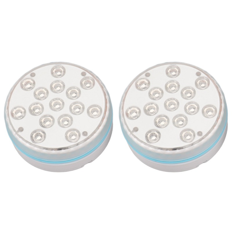 2PCS Submersible Pool Light with Remote Control Magnetic Suction Cup