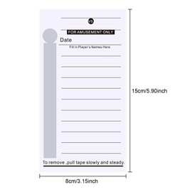 Frienda 100 Pieces 10 Line Football Sports Strip Cards Pool Cards for Baseball Boxing Soccer Playing Scratch Off Tickets for Sports Party Favors