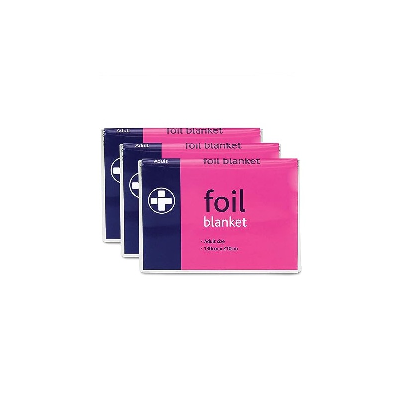 Reliance Medical Foil Blanket, Adult Size (Pack of 3)