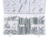 200 Piece Metal Spring Set Assortment Kit: Compression, Tension, Extension