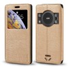 Shantime Viewable Window Leather Flip Case Compatible with AGM H5,