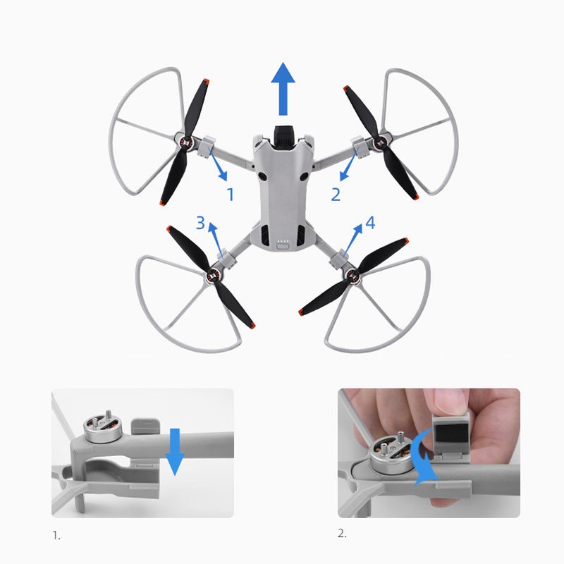 4pcs Drone Propeller Guard Drone Propeller Cover Protector High Toughness