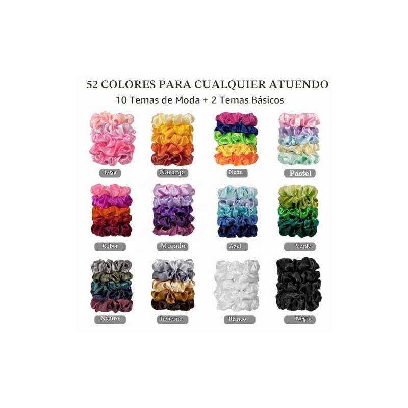 ADRIONE Coleteros Para El Cabello Para Mujeres Y Niñas, Paquete