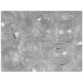BeadTin Crystal Transparent 18mm Faceted Globe Craft Beads (12pcs)