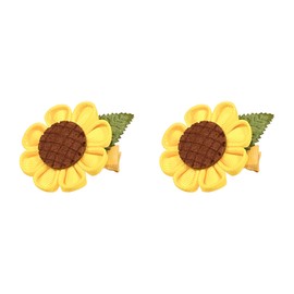 Sunflower Hair Clips for Women Sunflower Hair Accessories Yellow Thin Hair Barrette for Bangs Forehead Alligator Clip for Women Thick Hair Barrette Flower Hair Clips.(FS7-E)
