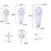 43 Pcs Ganchos de Pared Invisibles para Colgar en la
