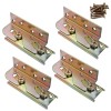 Fulycin 4 Pack Bed Rail Brackets - Heavy Duty Wooden