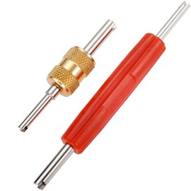 Air Valve Wrench, Valve Core Remover, Tire Repair Tool, Set of 2, Bug Turner Driver R134 R12 Car Air Conditioner Repair Removal Tool