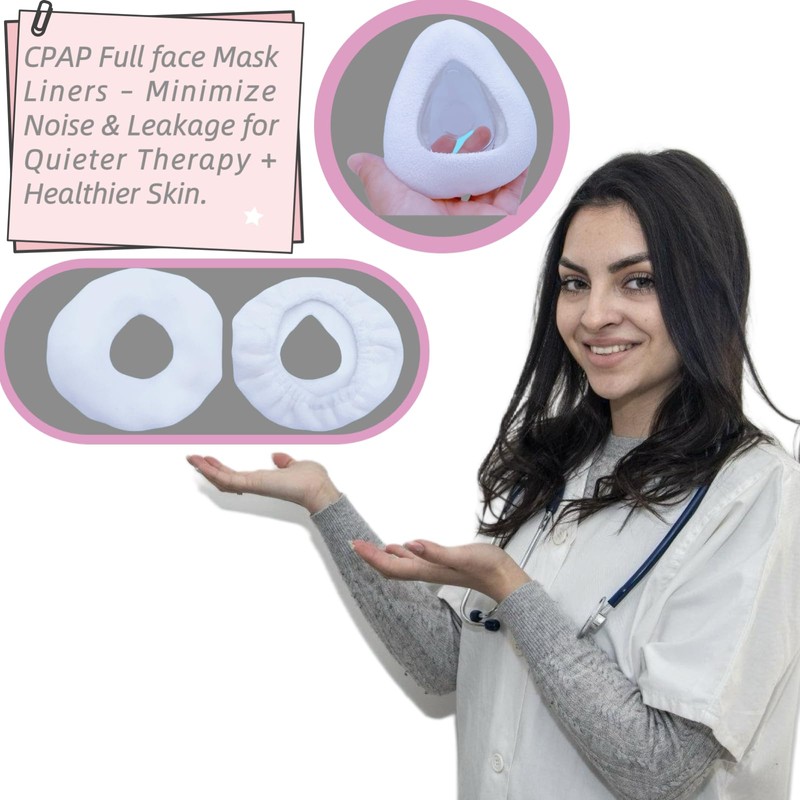 sosoftwell 4 Packs F20 CPAP Mask Liners Compatible with Medium