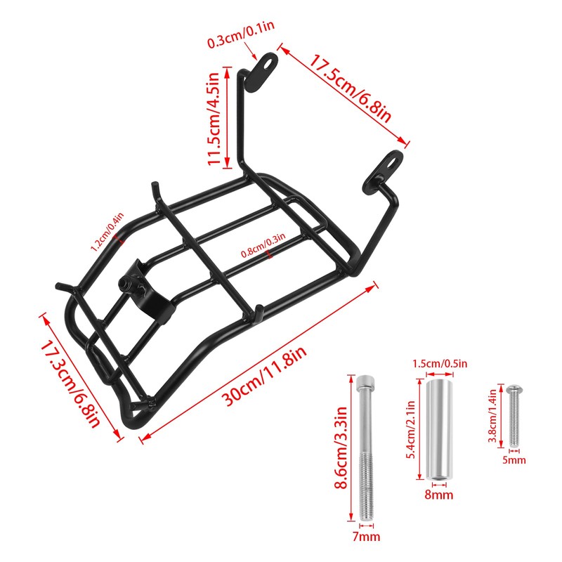 KKZOL Motorcycle Center Rack Luggage Holder Bracket Compatible with Honda