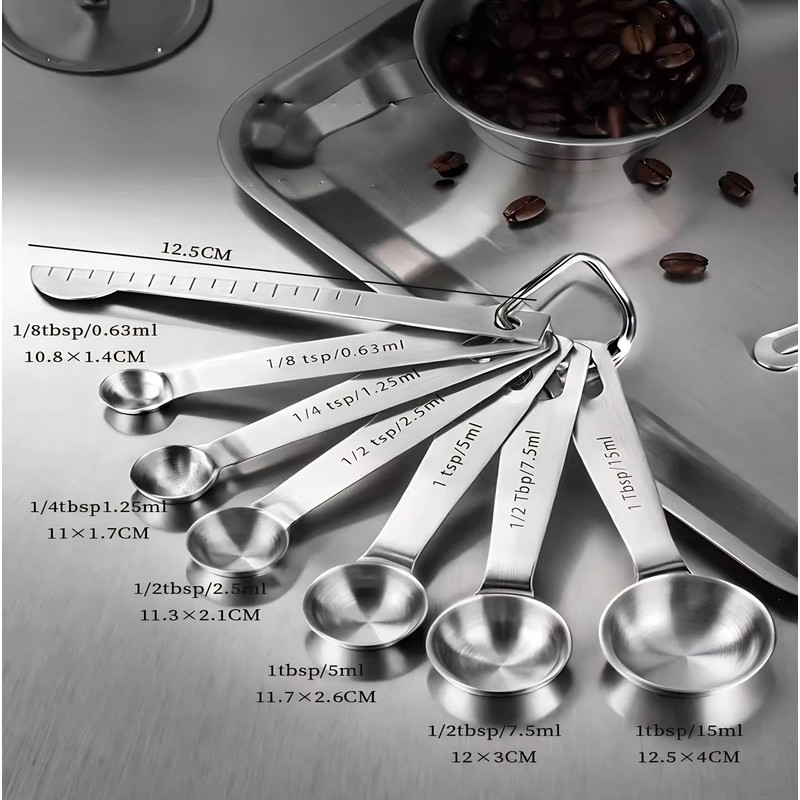Measuring Cup Set Stainless Steel for Liquids and Solids with