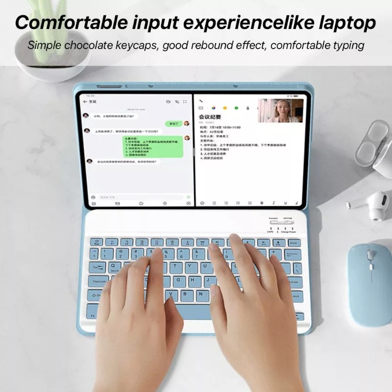 Generic Funda Con Teclado+mouse Para Lenovo Tab P11 Pro 2nd