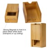 Cusdie Bamboo Dice Tower Foldable Wooden Die Roller Castle Rolling