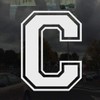 Applicable Pun Varsity Letter C - Vinyl Decal for Outdoor