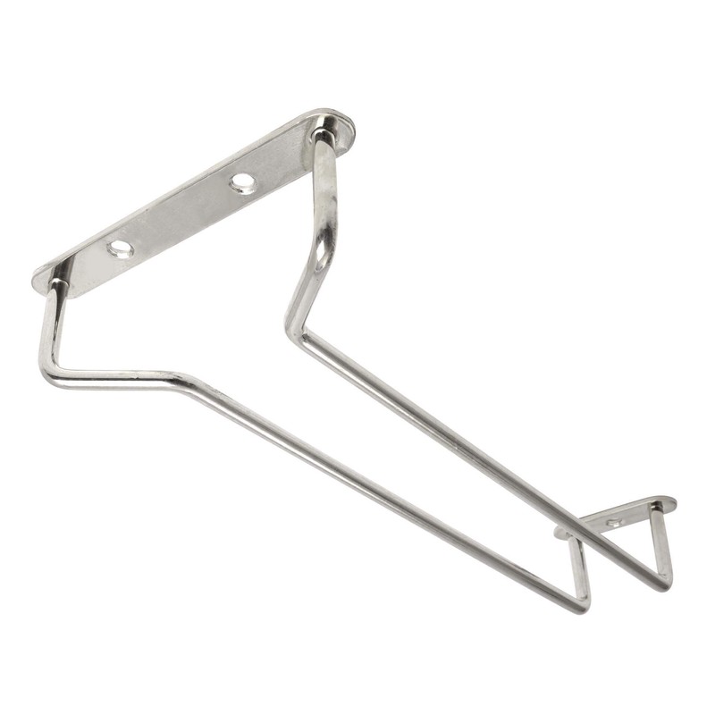 Glass Hanger 10" CHROME c/w 3 screws