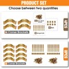 Kerf Mount Corner Bracket Set of 8,Surface Mount Corner Bracket