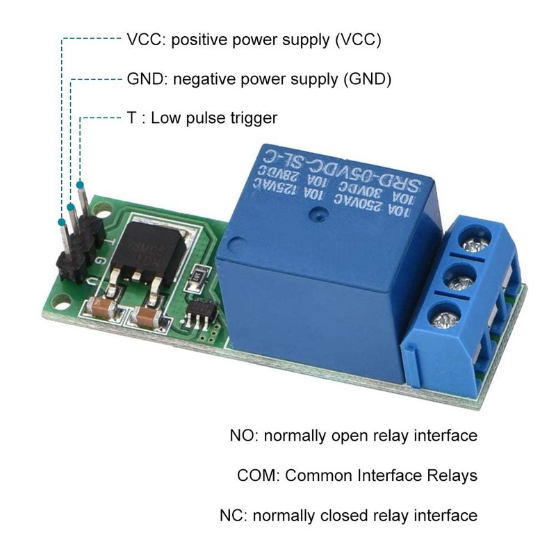 zalati Latching Relay Mini 6-24V Flip-Flop Latch Relay Module Toggle
