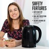 OVENTE 1.7L Double Wall Electric Tea Kettle, 1100W Water Boiler