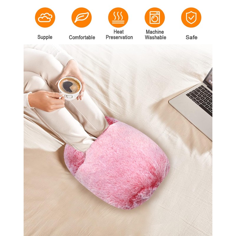 SUPERFA Rubber Hot Water Bottle for Feet, Feet Warmers for