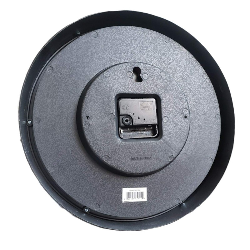 Kiera Grace Bold Modern-Contemporary Red Round Wall Clock, 12" x