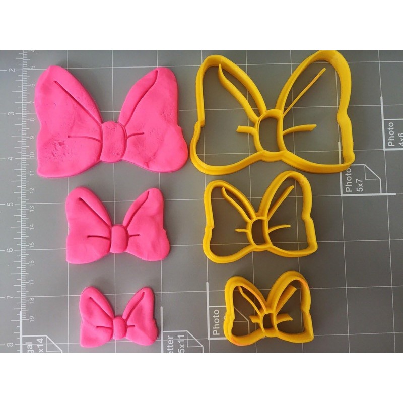 Cute Bow Cookie Cutter Set of 3