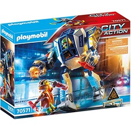 Playmobil 70571 City Action Police Special Operations Police Robot, for Children Ages 4-10, Fun Imaginative Role-Play, PlaySets Suitable for Children Ages 4+
