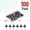 Mr. Pen- Double Headed Picture Hanging Nails, 100 pcs, Double