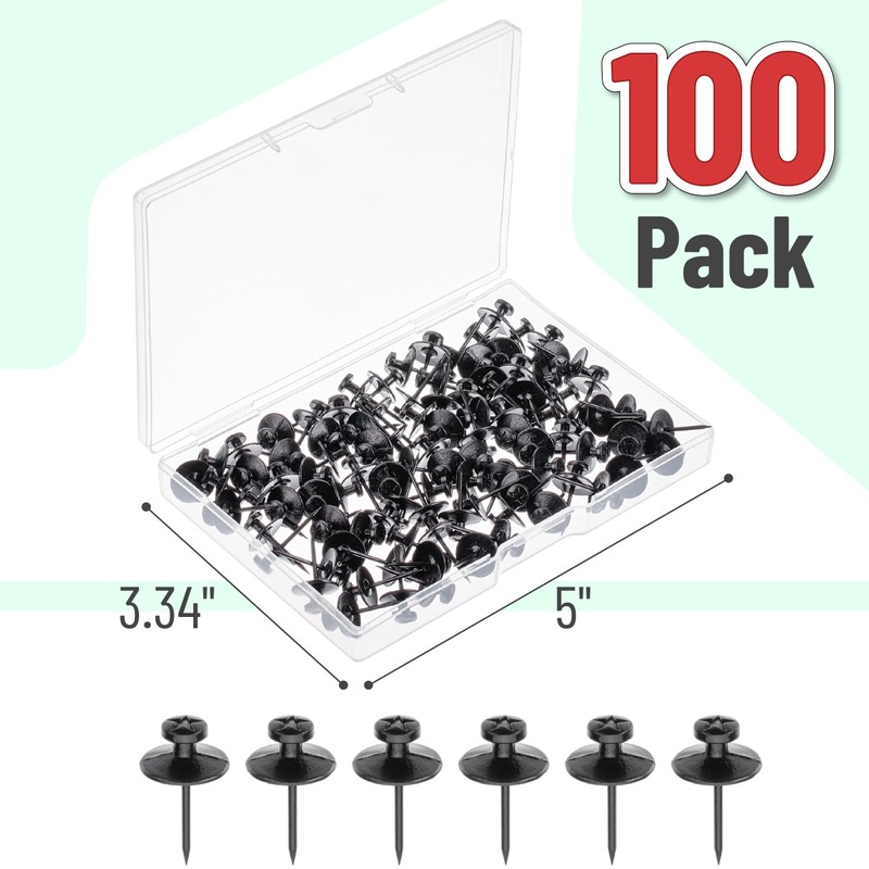 Mr. Pen- Double Headed Picture Hanging Nails, 100 pcs, Double