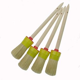 ROTIX Ring Brush Set of 4 Diameter 35 mm Size 8 Round Paint Brush Light Bristles