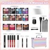 YBUETE Makeup Kit with Train Case for Teen Girl Women,