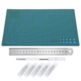 Cutting Mat A4 with Blade Model Cut Pad Craft Paper Carving Engraving Scale Board