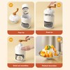 Portable Ice Crusher PP Manual Shaved Snow Cone Machine DIY