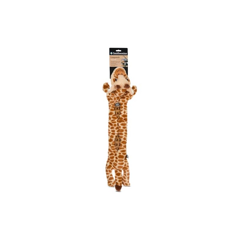 Smithsonian Longamals - Juguete de Peluche de Jirafa para Perros