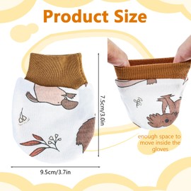 Oslynia 6 Pairs Baby Mittens for Newborn Essentials, No Scratch Newborn Mittens for Babies 0-6 Months, Hypoallergenic Cotton Baby Mitts for Infant Boys Girls Gifts New Born Must Haves