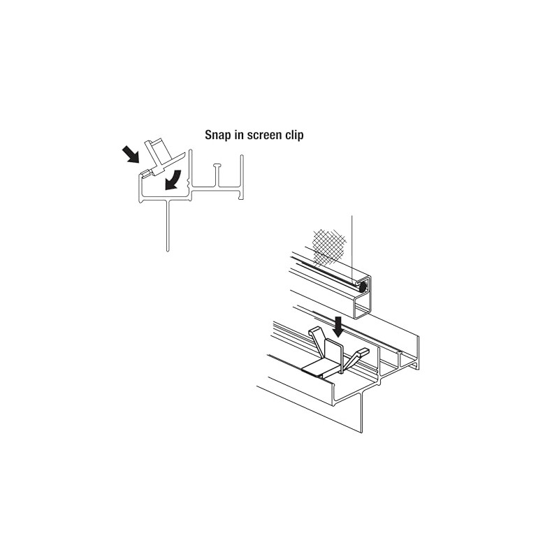 Prime-Line L 5624 Clear Plastic Window Screen Retainer Clips (4