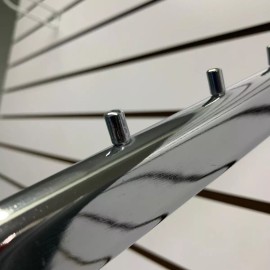 Exhivit Cascada Perno Cromo Para Panel Ranurado (paq. Con 13 Piezas)