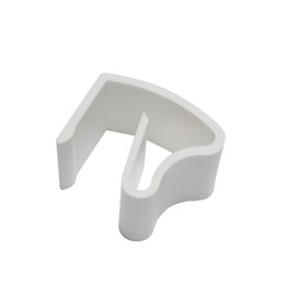 GARDINIA 3 x Universal Aluminium Venetian Blind Clamp Brackets Mounting Without Screws or Drilling Plastic White